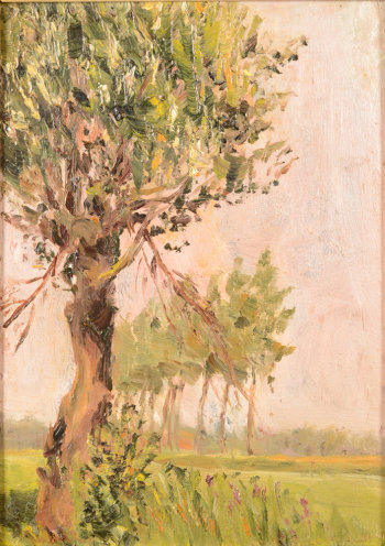 Philibert Smets landscape near Mechelen 1911