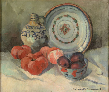 Marcel Stobbaerts still life in blue