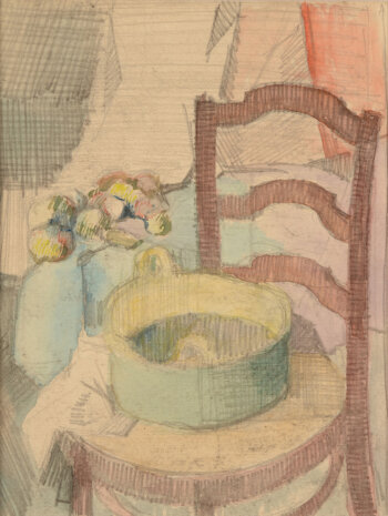 Jan Willem Grinwis Plaat Stultjes the chair watercolour