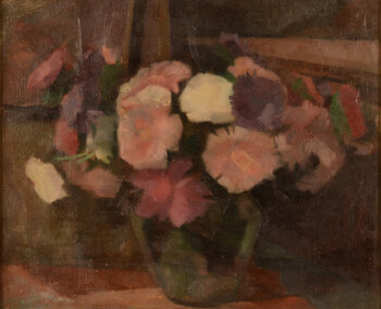 Jan Willem Grinwis Plaat Stultjes mysterious flowers painting