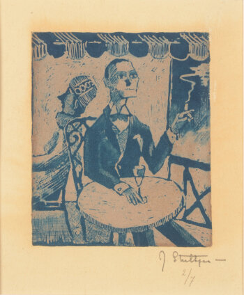 Jan Willem Grinwis Plaat Stultjes at the café