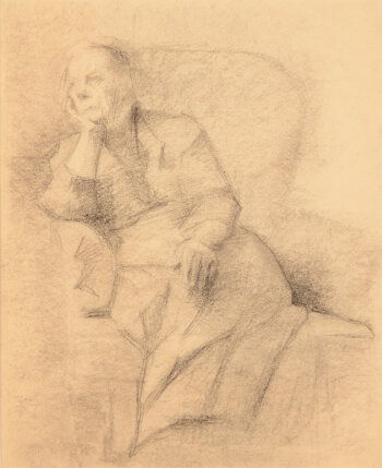 Jan Willem Grinwis Plaat Stultjes lady in her seat study