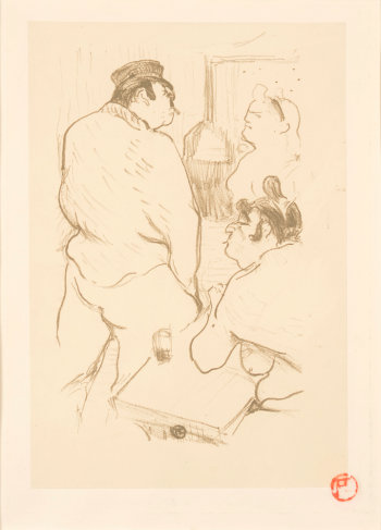 Henri de Toulouse-Lautrec La Terreur de Grenelle 1894 original lithograph
