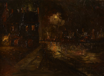 Unknown arist City harbour by Night