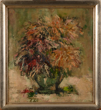 Pair of fauvist flower still lifes