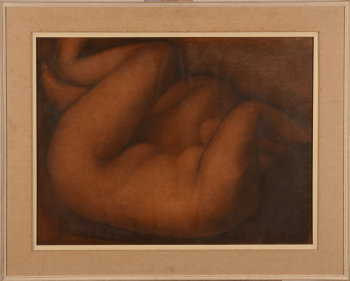 Willem Van Aerden reclining nude