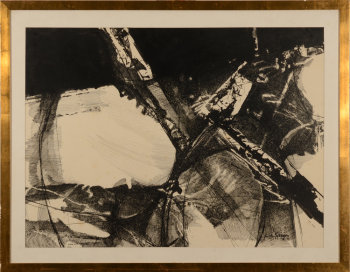 Paul Van Gysegem large ink drawing