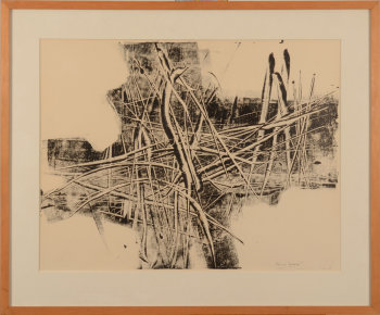 Paul Van Gysegem monotype-drawing 1966