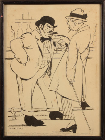 Stan Van Offel Caricature drawing