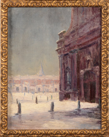 G. Verbrugge The Elisabeth Begijnhof in Gent in the snow