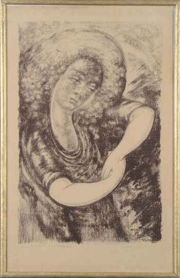 Achiel Vereecken The dream lithograph