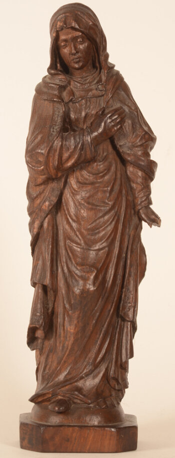 Virgin Mary in oak