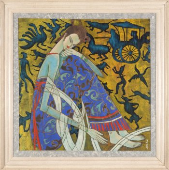 Wang Shen sitting girl