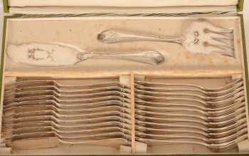 Otto Wiskemann silver fish cutlery