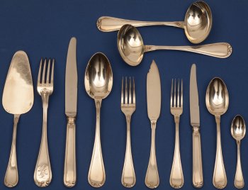 Wolfers Freres 225 L XV silver cutlery set