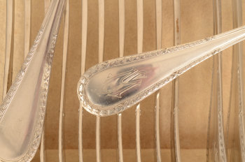 Wolfers Freres 219 L XVI laurier forks and spoons