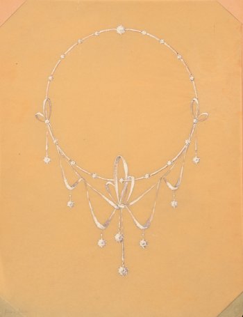 Philippe Wolfers drawing necklace