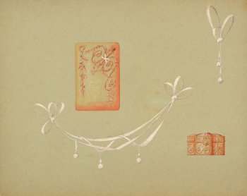 Philippe Wolfers drawing silver and jewels