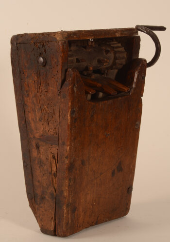 Old wooden procession rattle