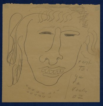 Ossip Zadkine original line drawing